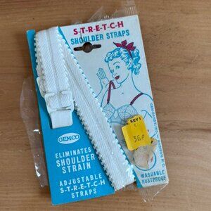 Vintage Stretch Shoulder Straps Gemco Bra Straps Adjustable Unused Lingerie